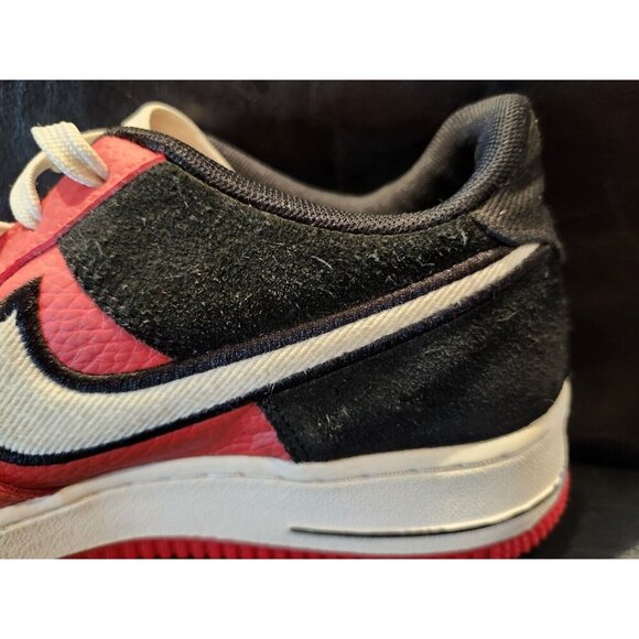 Nike Boys Air Force 1 LV8 1 GS Mystic Red/Black-Size 7 Youth Excellent Condition - Picture 5 of 16